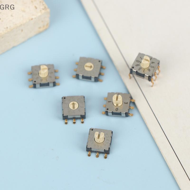 [GRG] 2 ชิ้น Mini Encoder Rotary Encoder สวิทช์ BCD8421 Multi Gear Band Knob Switch SMD Band Switch 