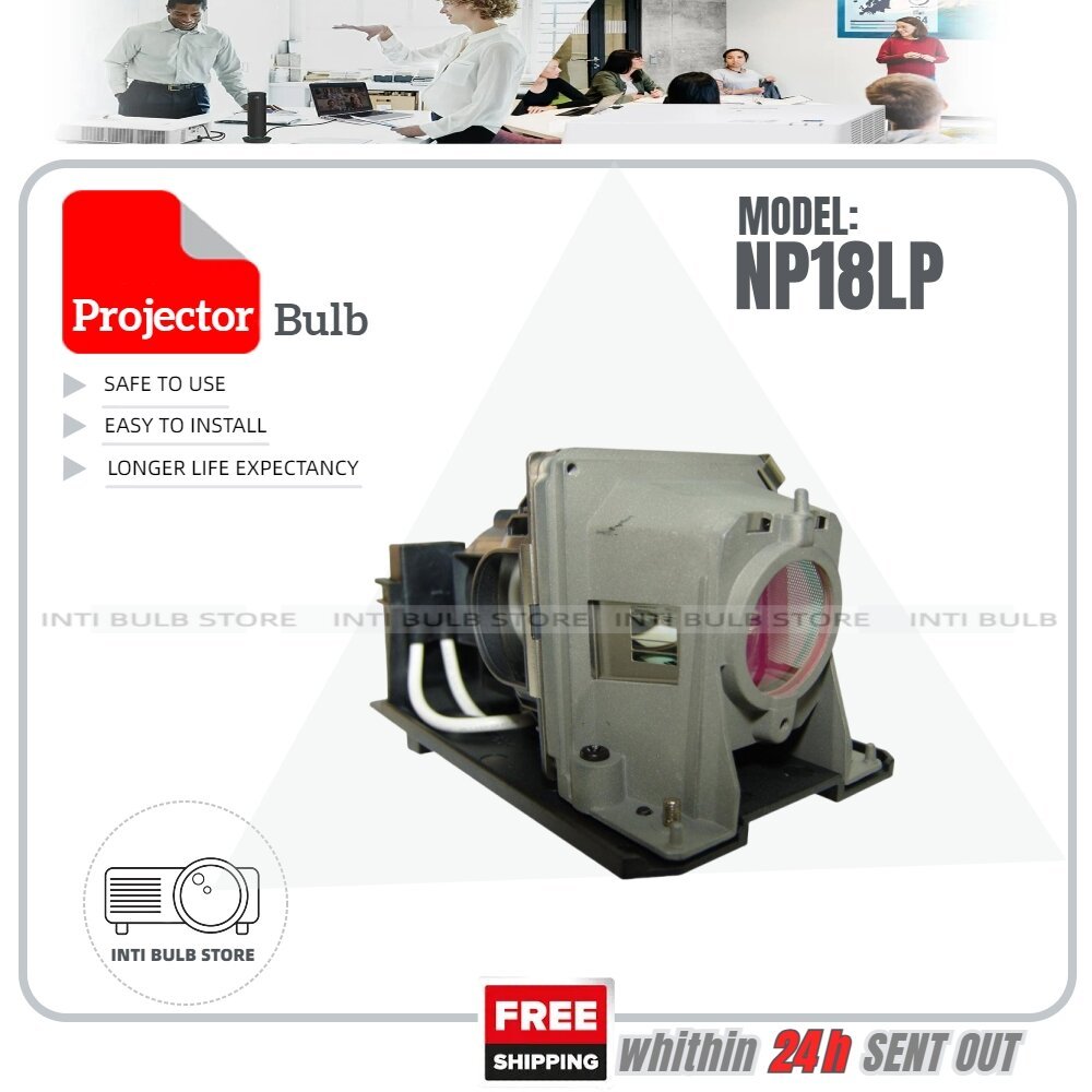NP18LP NEC โคมไฟโปรเจคเตอร์ NP-V300W NP-V300W+ NP-V300WG NP-V300WJDN NPV300W NPV300W+ NPV300WG NPV30