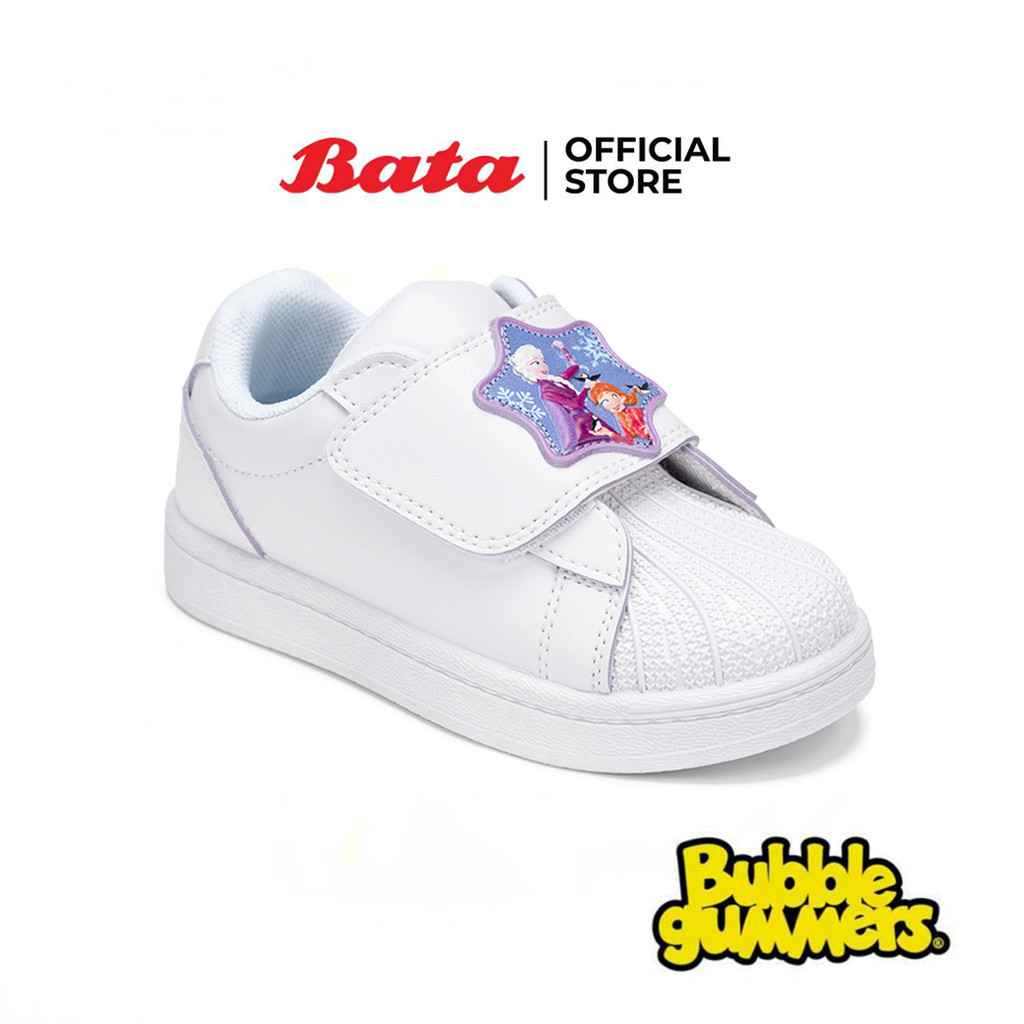 Bata บาจา รองเท้าพละนักเรียน ลายเจ้าหญิงโฟรเซ่น สำหรับเด็กผู้หญิง รุ่น FROZEN II_G126 สีขาว 1411807