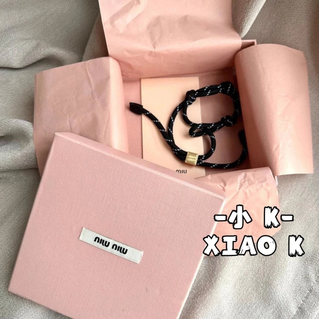 [บรรจุภัณฑ์วัสดุดั้งเดิม] MiuMi * MiuMi ถุงบรรจุภัณฑ์ดั้งเดิมสุดฮอตสายคล้องมือ