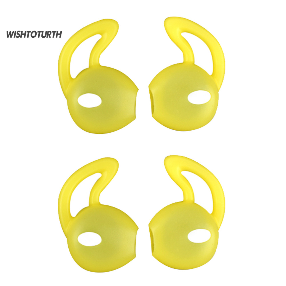 ☼WT 4 ชิ้น In-Ear Eartips หูฟังหูฟังหูฟังสําหรับ AirPods iPhone 7