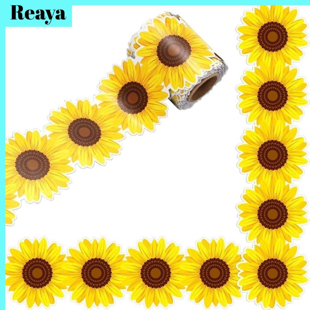 REAYA กระดานดํา Bulletin Board Border, กระดาษขอบกาวในตัว 7.5 ซม., Creative DIY กระดาษขอบห้องเรียนตกแต่งงานฝีมือทําด้วยมือ