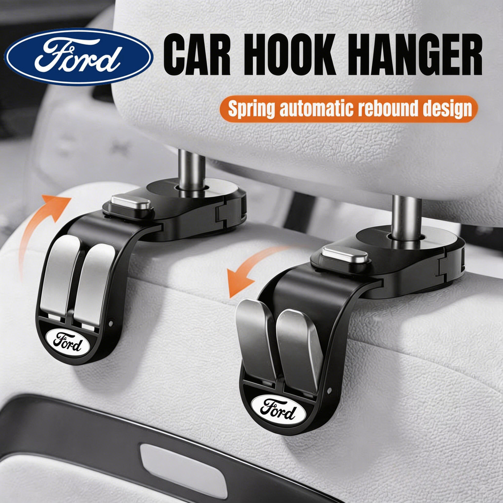 KBANG Telescopic Hook Hanger สําหรับรถยนต์มัลติฟังก์ชั่นรถที่นั่ง Hook Headrest แขวนตะขอคู่ Universa