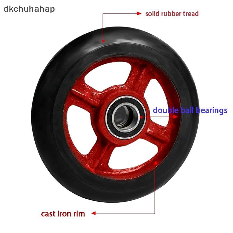[DKC] 6, 8,10, 12 นิ้ว Push Cart Rubber Wheel Heavy Duty Wheel Replacement Of Trolley Cart Handtru/P