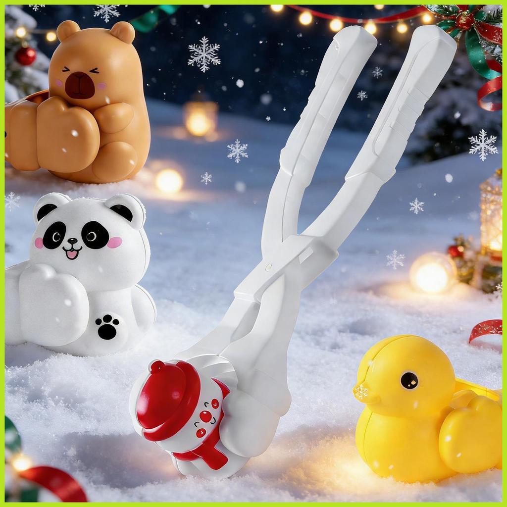 Snow Ball Maker การ์ตูน Capybara Snowman สนุกเกม Snow Ball Maker เครื่องมือสําหรับฤดูหนาวกิจกรรมกลาง