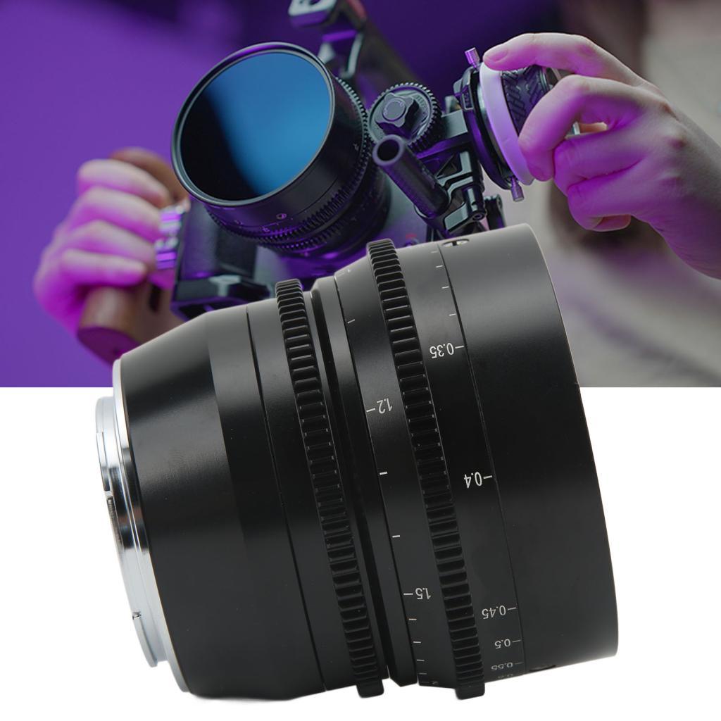 เลนส์โรงภาพยนตร์โฟกัสแบบแมนนวล T2.0 รูรับแสงขนาดใหญ่ Soft Blurred Images 35 มม. ความละเอียดสูงสําหรั