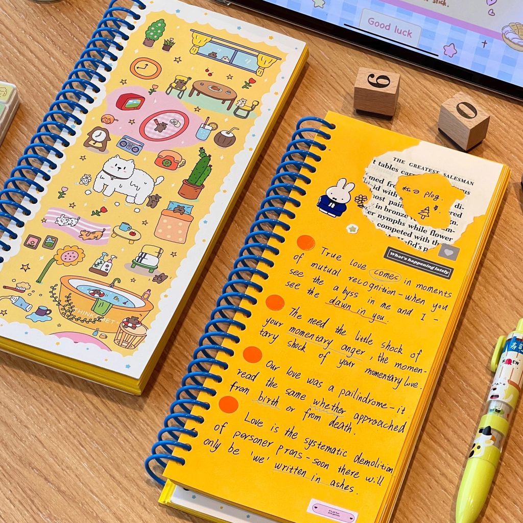 Summer Lemon a6 Coil Book น่ารักมูลค่าสูง Creative Portable Stationery Notebook Handbook Diary