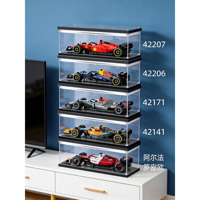 Suizhou City Hanyi Jinshangmao Co., Ltd. Lego f1 Racing Display Box Mercedes-Benz Ferrari Red Bull B