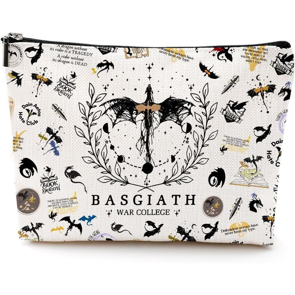 LONGXIN Fourth Wing Merch กระเป๋าแต่งหน้ากระเป๋าเครื่องสําอางของขวัญสําหรับ Rider แฟน Fourth Wing Bo