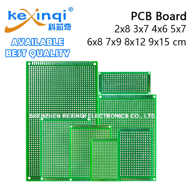 (1 ชิ้น) 2x8 3x7 4x6 5x7 6x8 7x9 8x12 9x15 ซม.บอร์ด PCB ต้นแบบ Universal Board Double Side Protoboard พิมพ์แผงวงจร 4*6 3*7 5*7