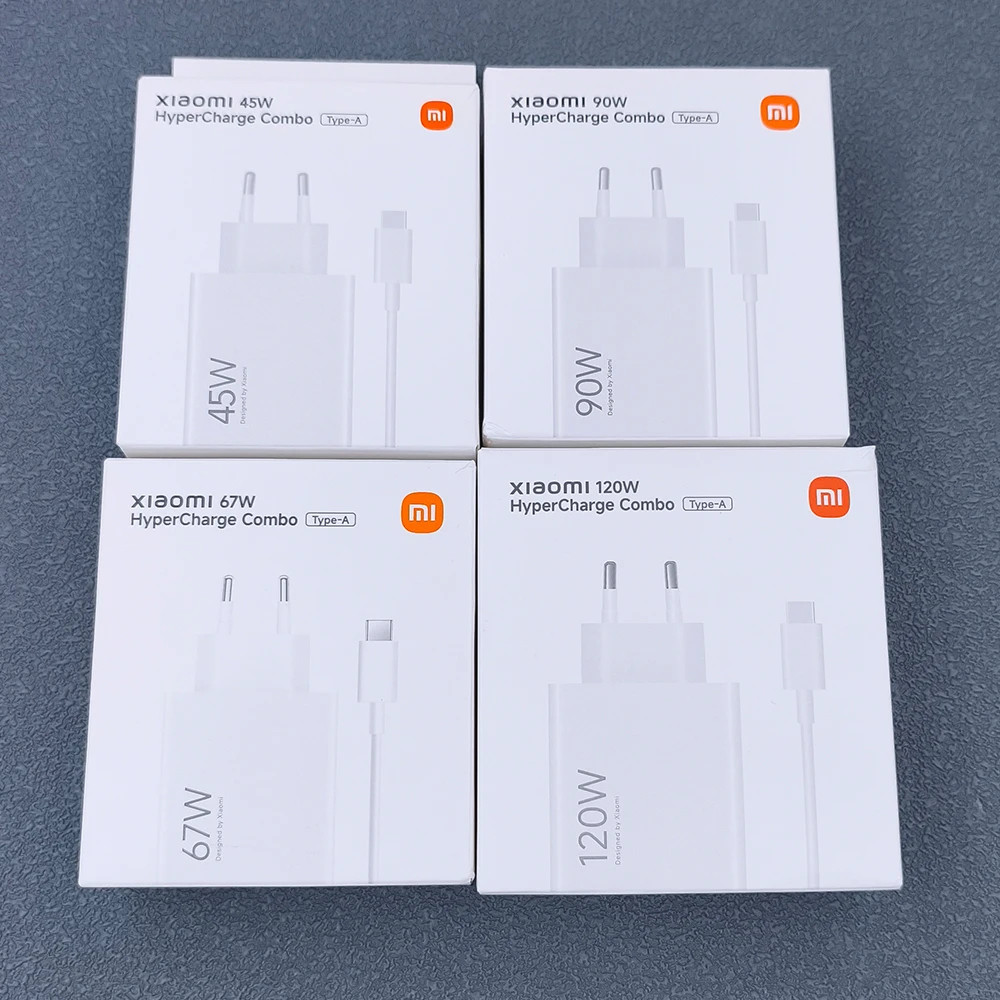ใช้ Xiaomi 120W 90W 67W 45W 33W EU HyperCharge Combo Original Turbo Fast Charging Adapter 1M ประเภท C สําหรับ Mi 15 14 13 12 11 Pro