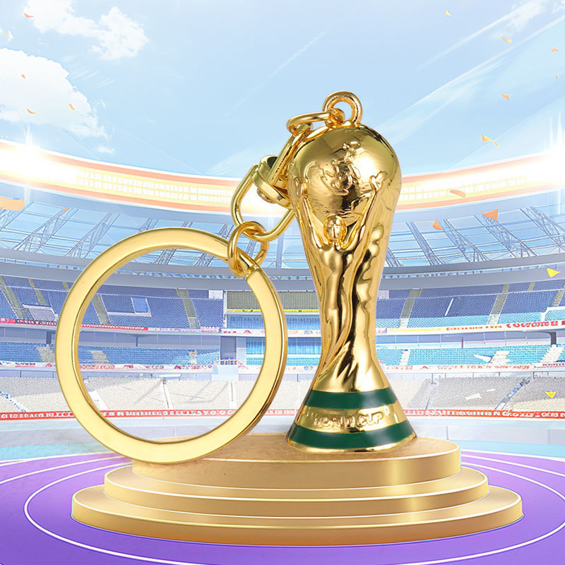 2026 ฟุตบอลโลกโลหะผสมสังกะสีพวงกุญแจฟุตบอลแบดมินตันปิงปองจี้ปรับแต่งของขวัญประณีต
