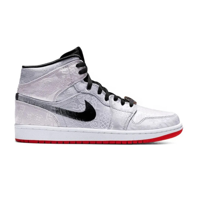 รองเท้า Air Jordan 1 Edison Chen x Fearless สีขาว