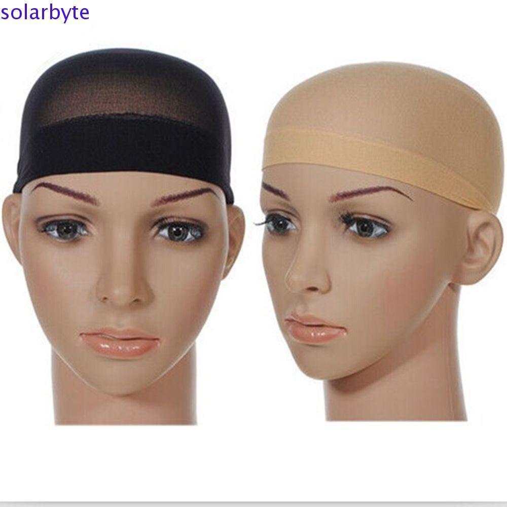 Solarbyte ตาข่ายคลุมผมไนลอนขนาดฟรีสําหรับวิกผมทําโดมหมวกวิกผมกาวไม่มีรอยต่อ Hairnet วิกผม Liner