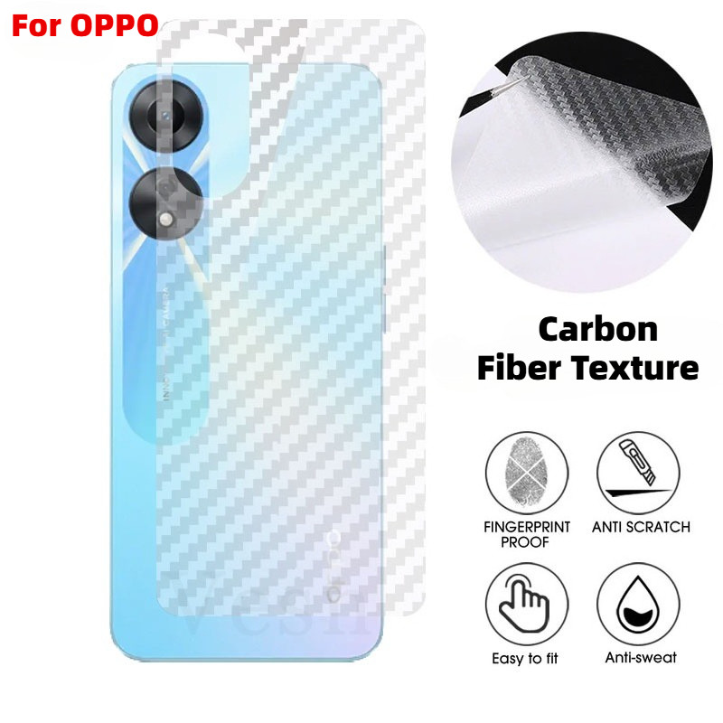 ฟิล์มกันรอยหลัง เคฟล่าสำหรับ OPPO A6 GT Max A6t A6s A5 A3 Pro A6x A6v A6i A6c A5x A3x A3i A2 A2x A1 