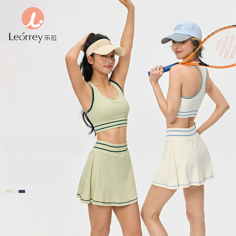 Leorrey-ชุดโยคะแห้งเร็ว วิกเกอร์ป้องกันกระแทก เสื้อแจ็กการ์ดไร้รอยต่อ กางเกงขาสั้นสำหรับออกกำลังกาย