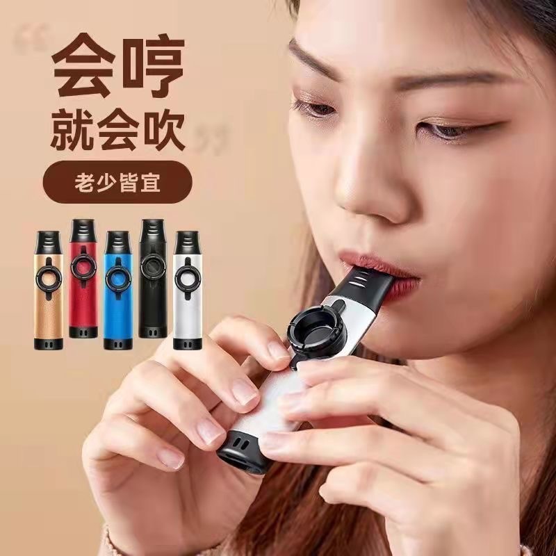 โลหะ kazoo เกรดประสิทธิภาพ kazoo เริ่มต้นเครื่องดนตรีพรีเมี่ยม Simple kazoo kazoo ชุดการ์ด kazoo ขลุ