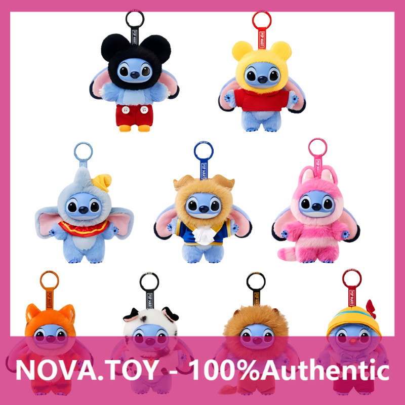 P POPMART POPMART Stitch Through Series กล่องปริศนาจี้ตุ๊กตาไวนิล