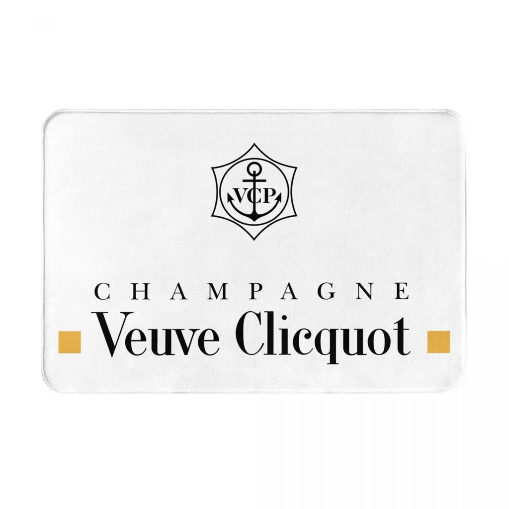 Veuve Clicquot (1) ห้องน้ําพรมปูพื้นกันลื่นห้องน้ําห้องส้วมเสื่อเท้าประตูดูดซับน้ําแห้งเร็วเข้าประตู