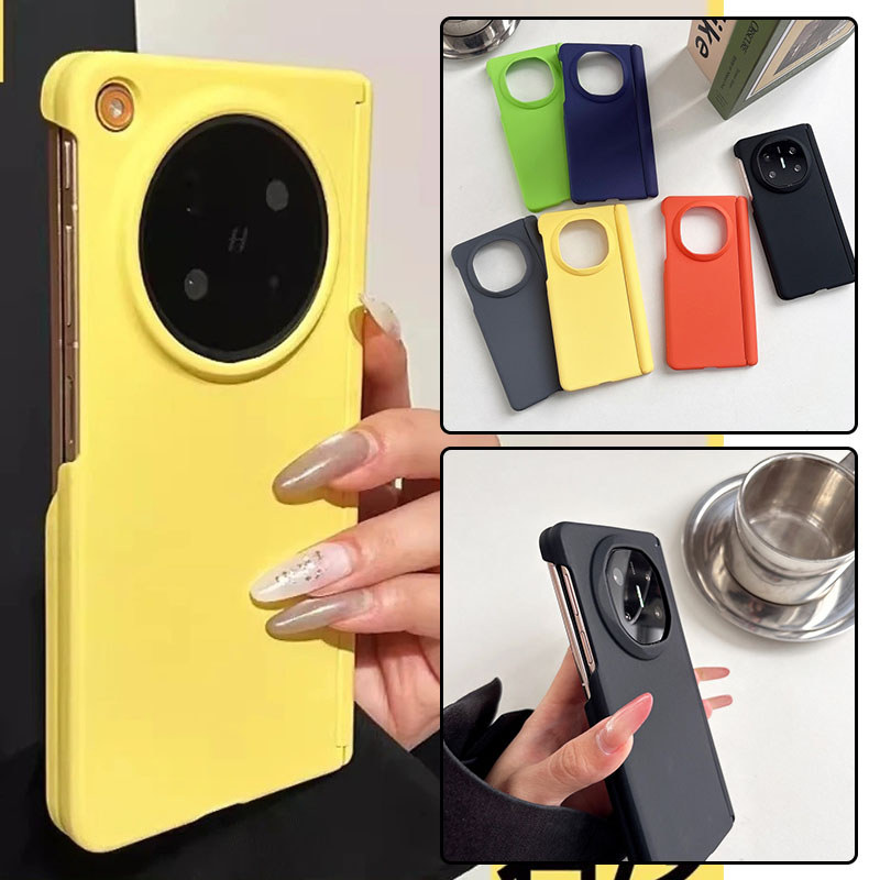 Hard Matte Double Axis Case สําหรับ OPPO ค้นหา N6 ค้นหา N5 ค้นหา N3 พับ Anti Slip สีลูกกวาดป้องกันโท