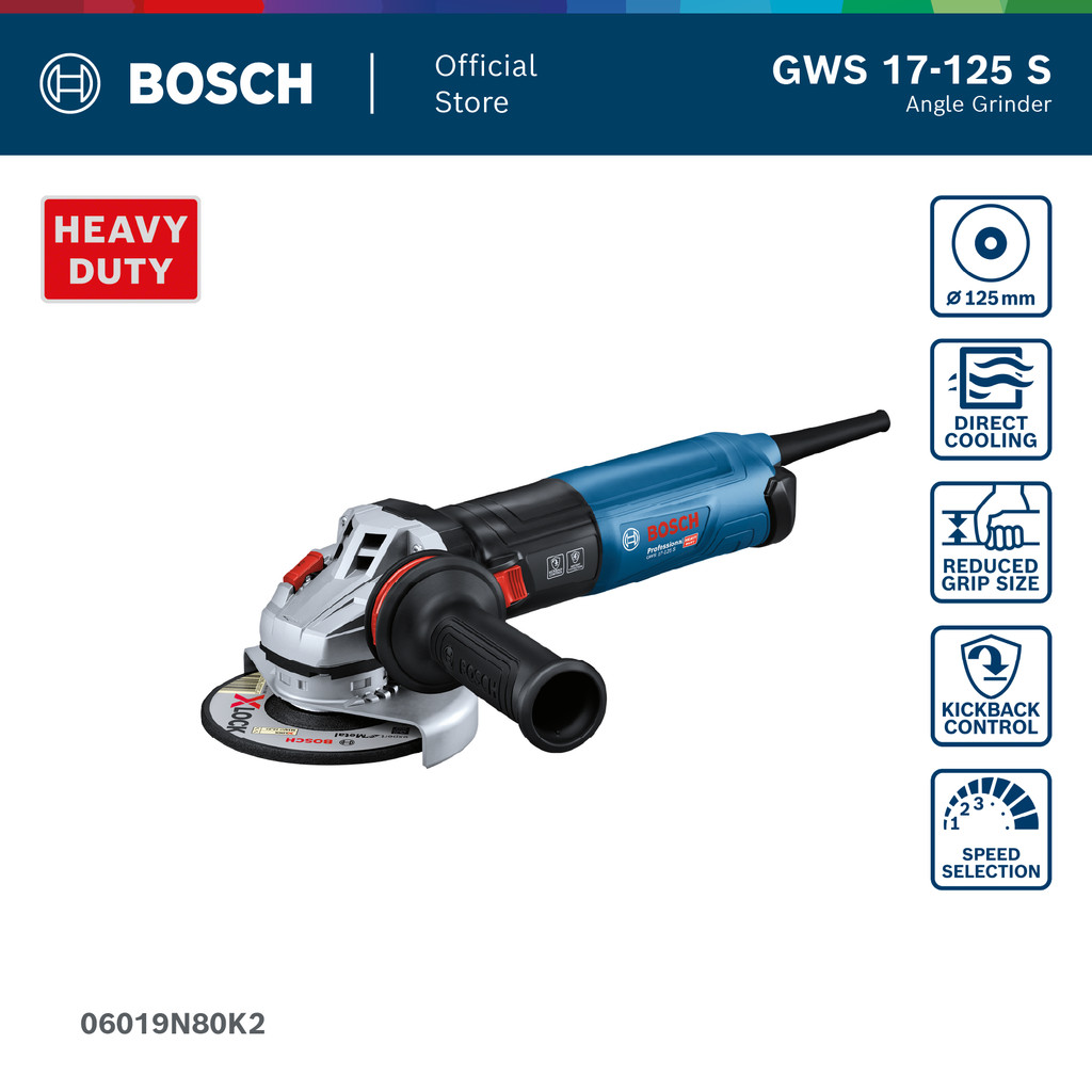 Bosch GWS 17-125 S เครื่องเจียรไฟฟ้า