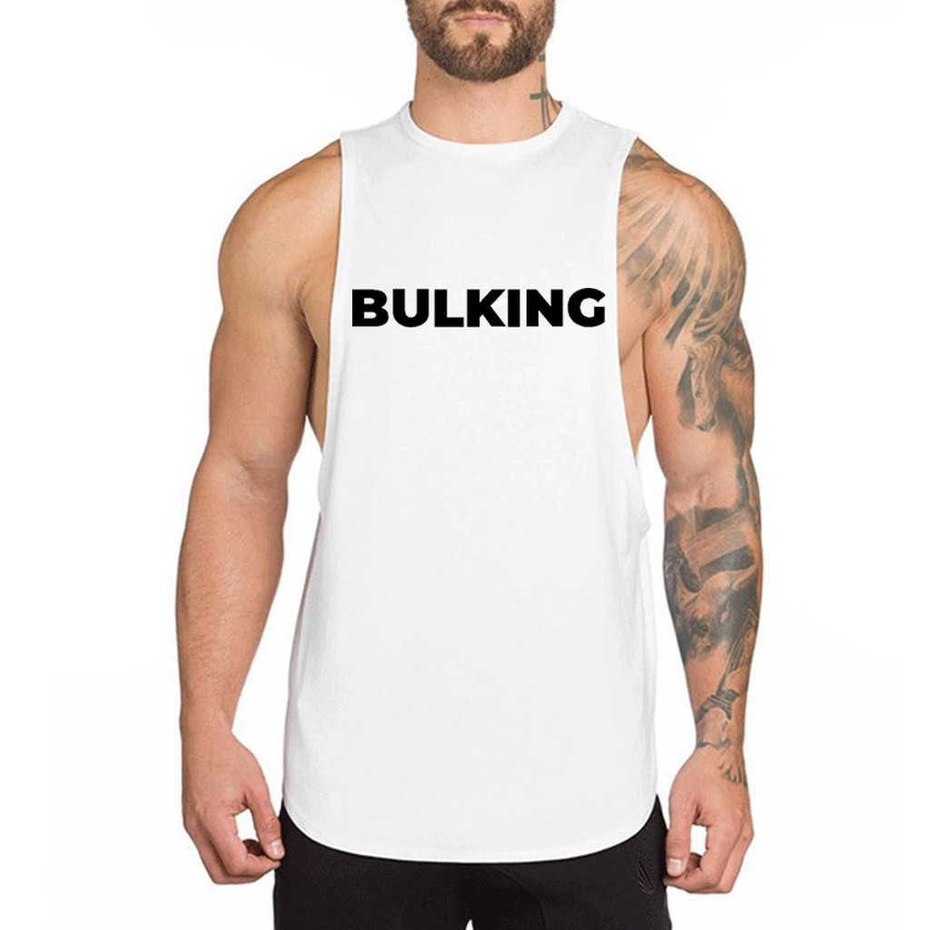 KEEP SHOWING UP เสื้อกล้ามแขนกุดผู้ชายออกกำลังกาย Men Tank Top แบรนด์Gain365