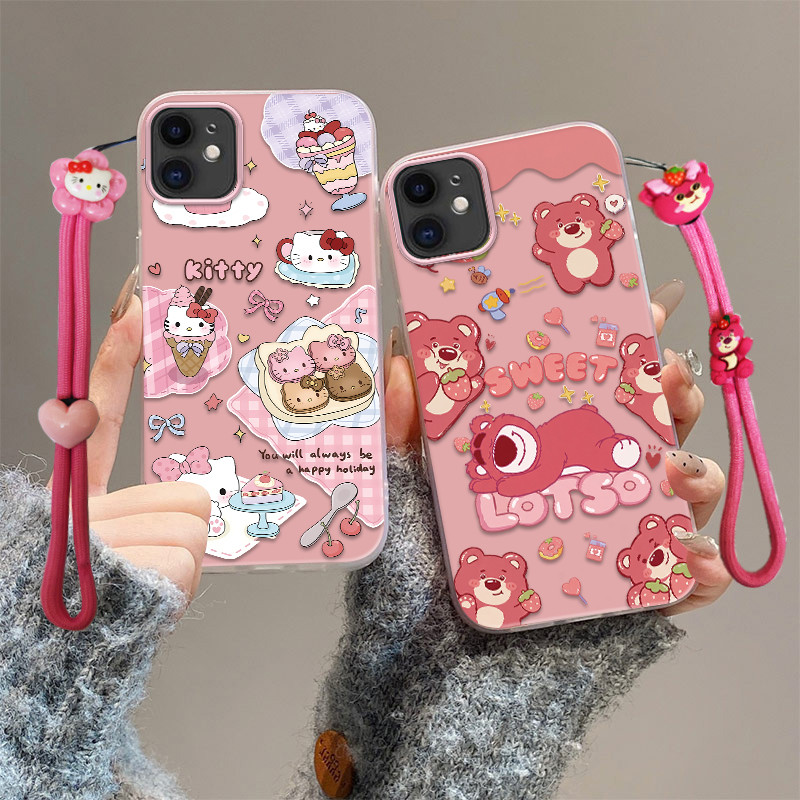 เคสไอโฟน 11 เคสไอโฟน 12 เคสโทรศัพท์ป้องกันการหล่นน่ารัก