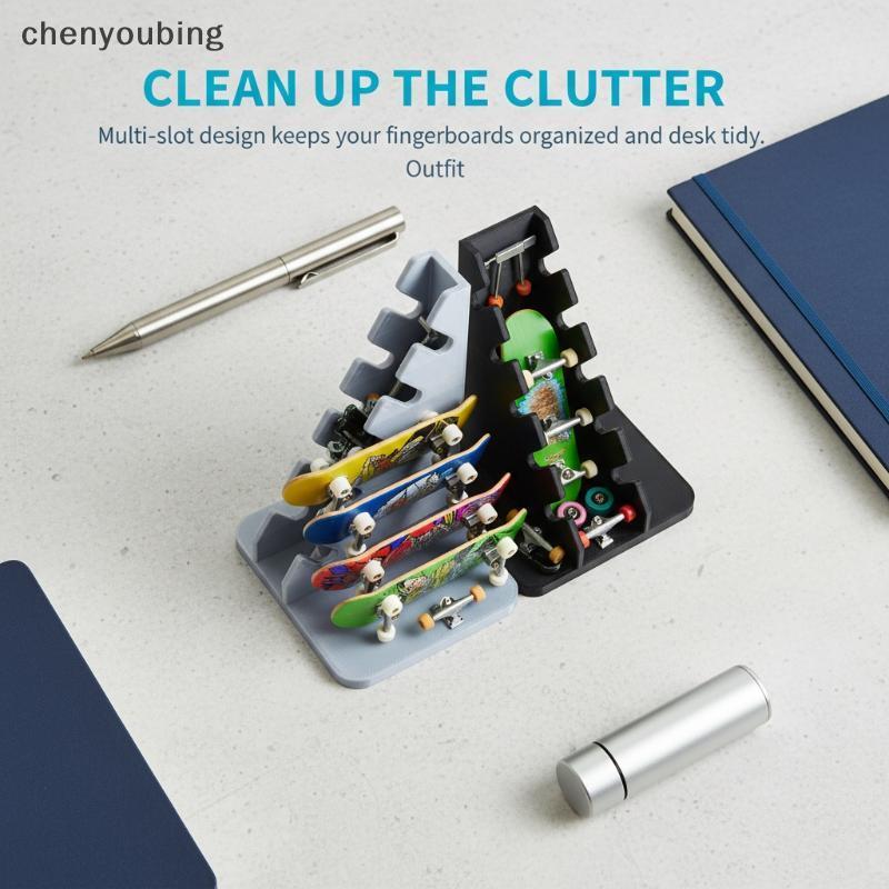 [chenyoubing] Finger Skateboard Storage Ra Finger Skateboard Organizer Finger Skateboard Desktop Dis