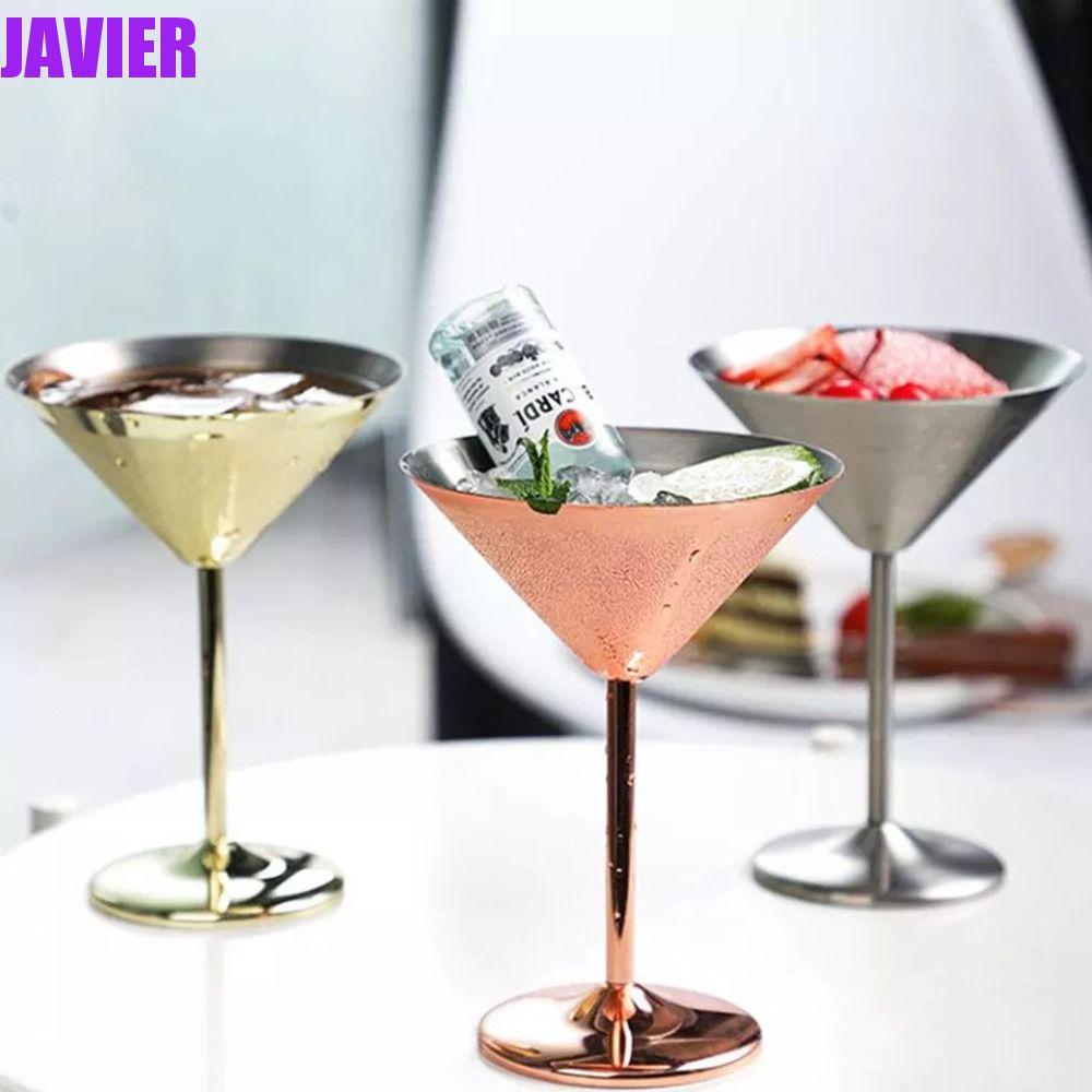 JAVIER Martini Goblet Anti-Broken เครื่องดื่มมัลติฟังก์ชั่นสแตนเลสทนทาน Goblet