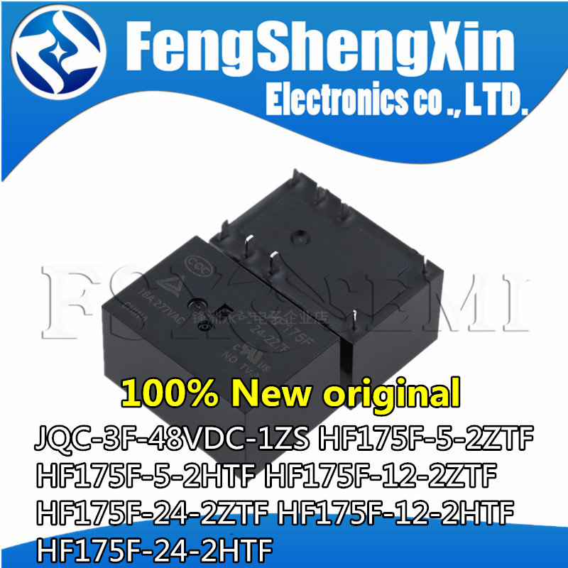 5 JQC-3F-48VDC-1ZS HF175F-5-2ZTF HF175F-5-2HTF HF175F-12-2ZTF HF175F-24-2ZTF HF175F-12-2HTF HF175F-2