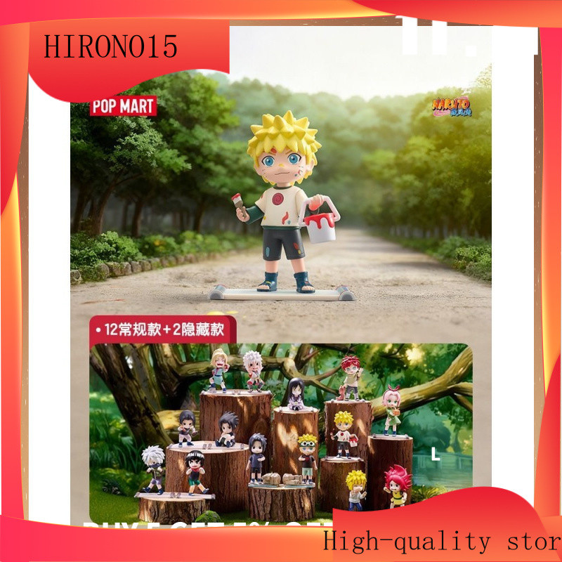 P POPMART Naruto Shippuden ในวัยเด็ก Series รูป Mystery Box Jiraiya Naruto Uzumaki