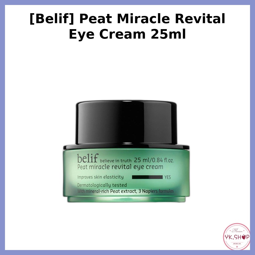 [Belif] Peat Miracle Revital Eye Cream 25ml / Korean Eye Cream / Revitalizing Treatment / ของแท้ 100