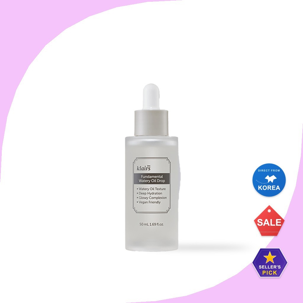 [Dear Klairs] Fundamental Watery Oil Drop 50ml / น้ํามันบํารุงผิวหน้าเกาหลี / เนื้อน้ําหนักเบา โดย S