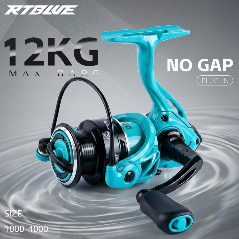 BEARKING RTBLUE A1 รอกหมุน สำหรับตกปลาน้ำเค็มและน้ำจืด Max Drag 12Kg Ratio 5.2:1