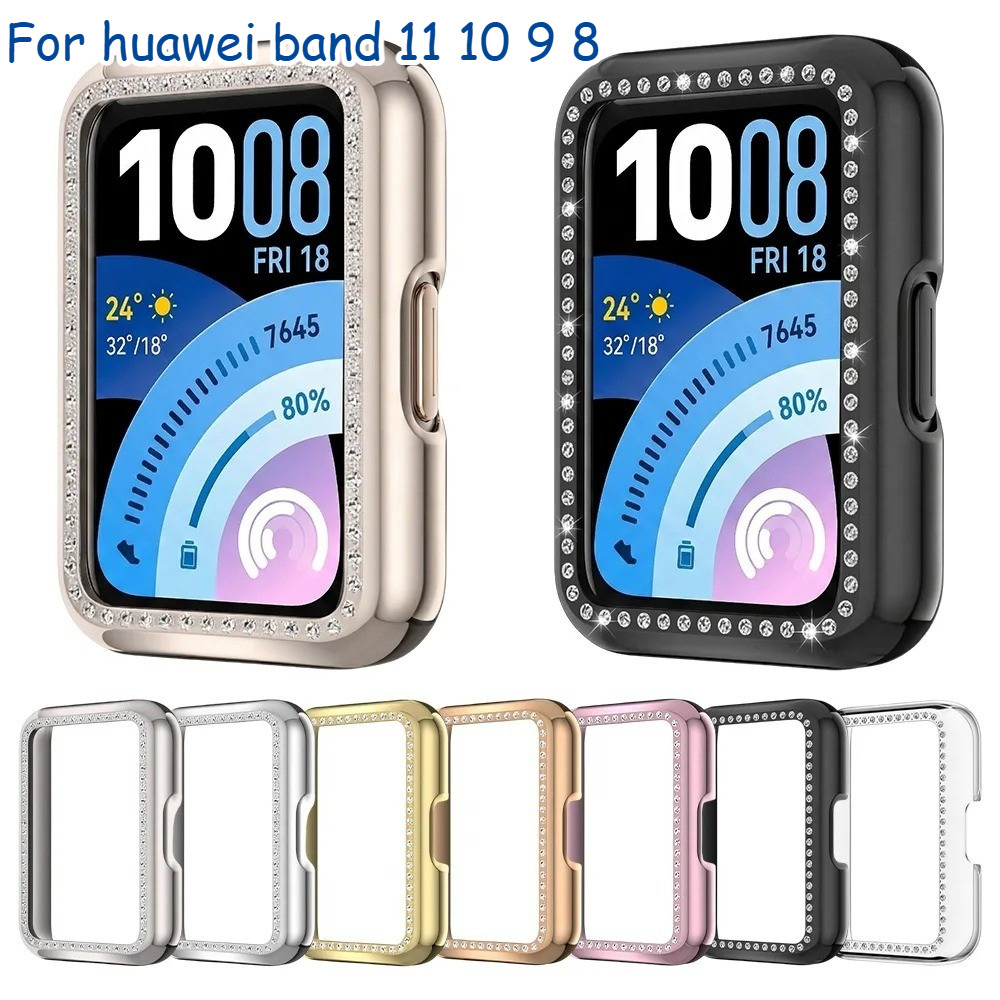 เคสเพชรสําหรับ หัวเว่ย วงดนตรี 11 8 9 10 ฝาครอบป้องกันรอยขีดข่วนกลวงป้องกันเงาไม่มีอุปกรณ์เสริมป้องกันหน้าจอ