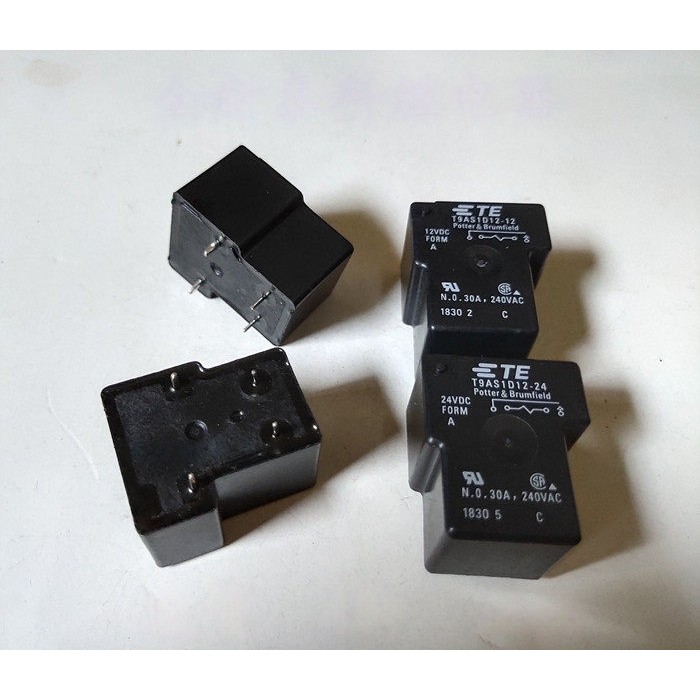 ((1 ชิ้น) ชิ้นส่วนอิเล็กทรอนิกส์พร้อมสต็อก T9AS1D12-12 12VDC T9AS1D12-24 24VDC Taike รีเลย์ 30A 4 Pi
