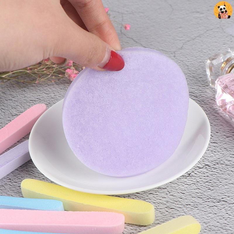 [CO] 12pcspress Face Wash Wash Face Sponge Clean Face Disposable Powder Puff Face Cleaning Cotton Pa