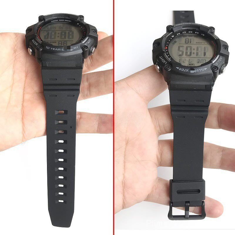 สายนาฬิกาเรซิน 18 มม. เหมาะกับ AE-1500WH/DW-291/W-737/WS-1500, สําหรับนาฬิกาดิจิตอล