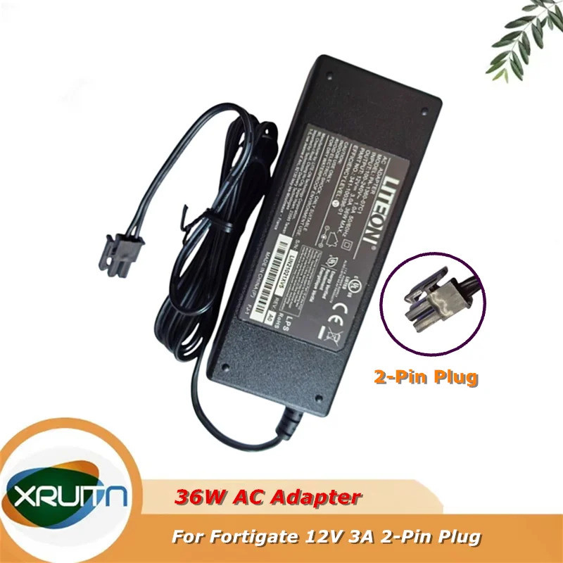 12V 3A 36W อะแดปเตอร์ AC Power Charger สําหรับ Fortigate Fortinet Firewall FG-60E FG-61E FG-60D FG-6
