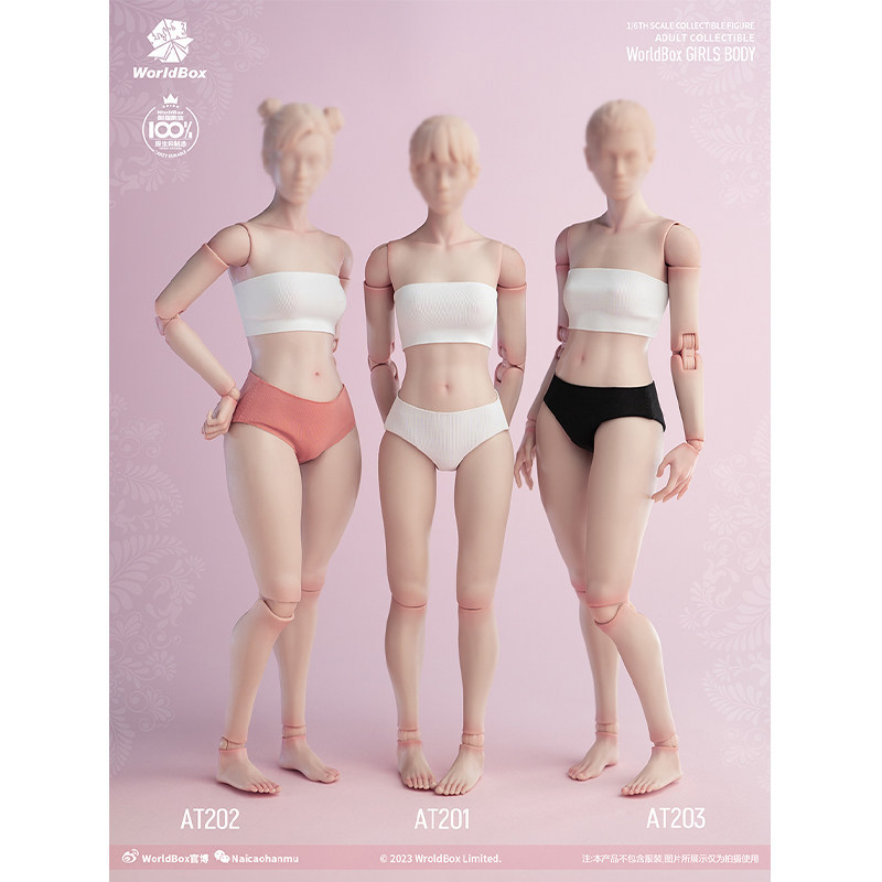 ทนทาน WorldBox 1/6 Standard Edition AT201 รุ่นขาอ้วน AT202 รุ่นรุ่น AT203 ทหาร Body