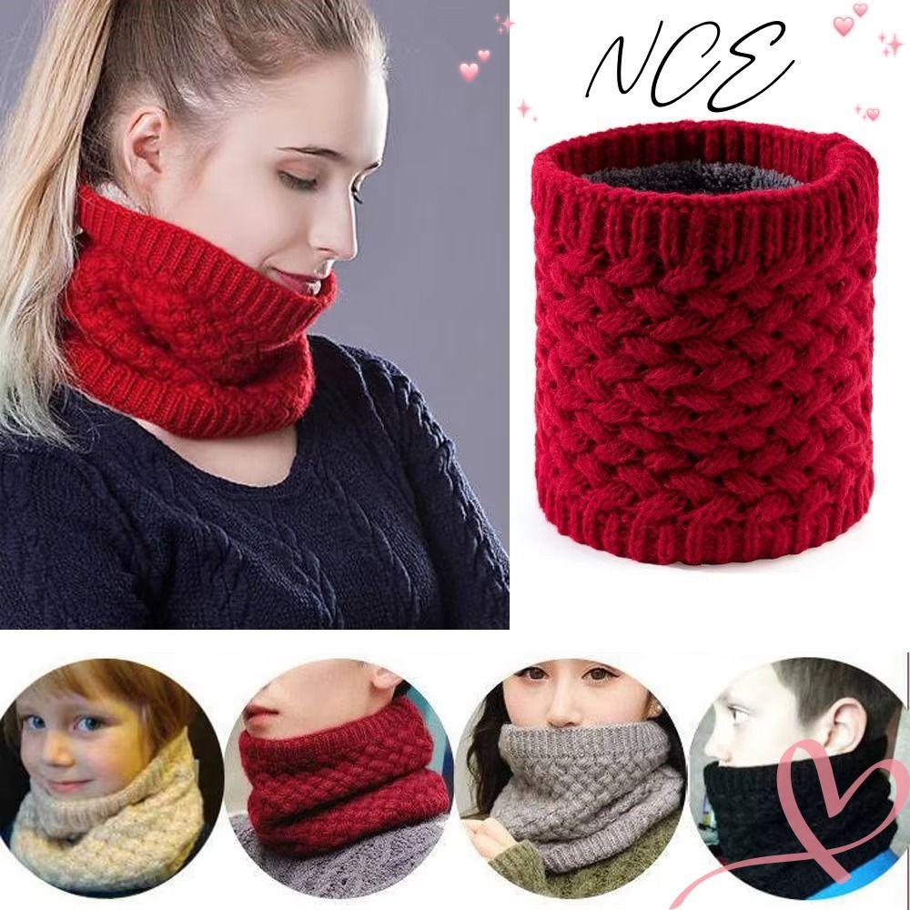NCE คออุ่น, ผ้าพันคอคอตุ๊กตาซับหนา, แฟชั่นให้ความอบอุ่นหมวกสวมหัวกันลม