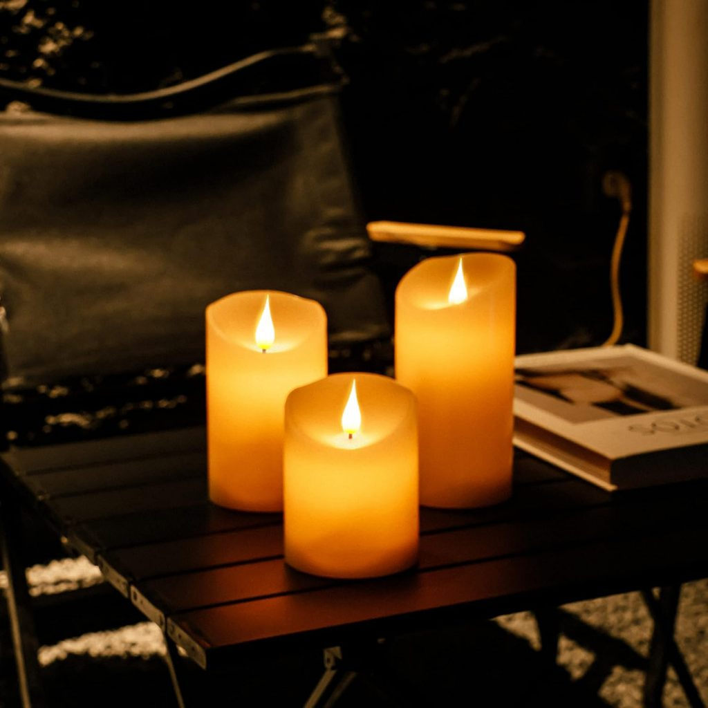 เทียนประดับ เทียนสร้างบรรยากาศ เที พาราฟินจริง เทียน LED candles ด้วยการควบคุมระยะไกล เทียนใส่ถ่าน เทียนปลอม เทียนตกแต่ง ราคา ถูกที่สุด ดีลบีเคเค แกลเลอรีภาพที่ 2