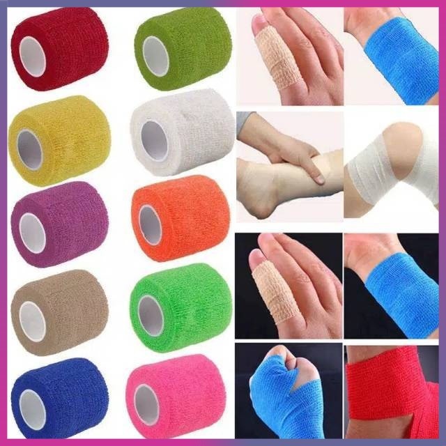 FINGER TAPE/WRIST TAPING 5 ซม.x 4.5 M Self กาวผ้าพันแผล Wristape ไม่ใช่ Kinesio/cohesive bandage ผ้า