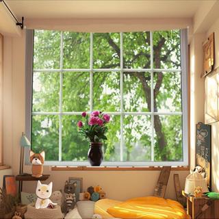 อิน หน้าต่างภูมิทัศน์พรมพื้นหลังการปรับเปลี่ยนห้องนอนตกแต่งข…