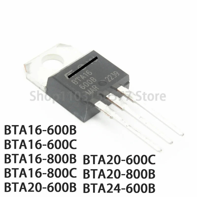 5PCS BTA16-600B BTA16-600C BTA16-800B BTA16-800C BTA20-600B BTA20-600C BTA20-800B BTA24-600B TO-220 
