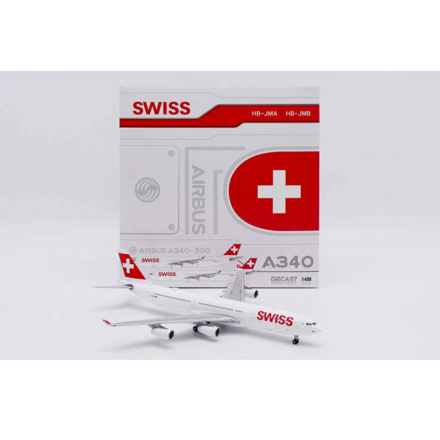 JC Wings XX40208 1: 400 Swiss Airlines A340-300 HB-JMB โมเดลเครื่องบินโลหะผสม