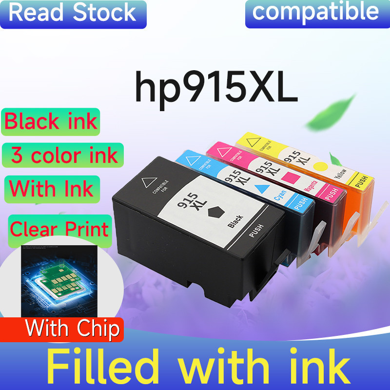 เข้ากันได้กับตลับหมึก HP 915XL HP915 915 ​ออฟฟิศเจ็ท 8010 8012 8013 8014 8015 8017 8018 เครื่องพิมพ์