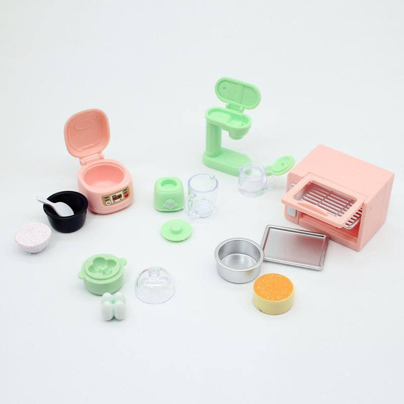 Blossom Bazaar 1/12 ตุ๊กตาจําลองเครื่องครัวชุดตุ๊กตาเตาอบหม้อหุงข้าวตุ๊กตา House Miniature เฟอร์นิเจ