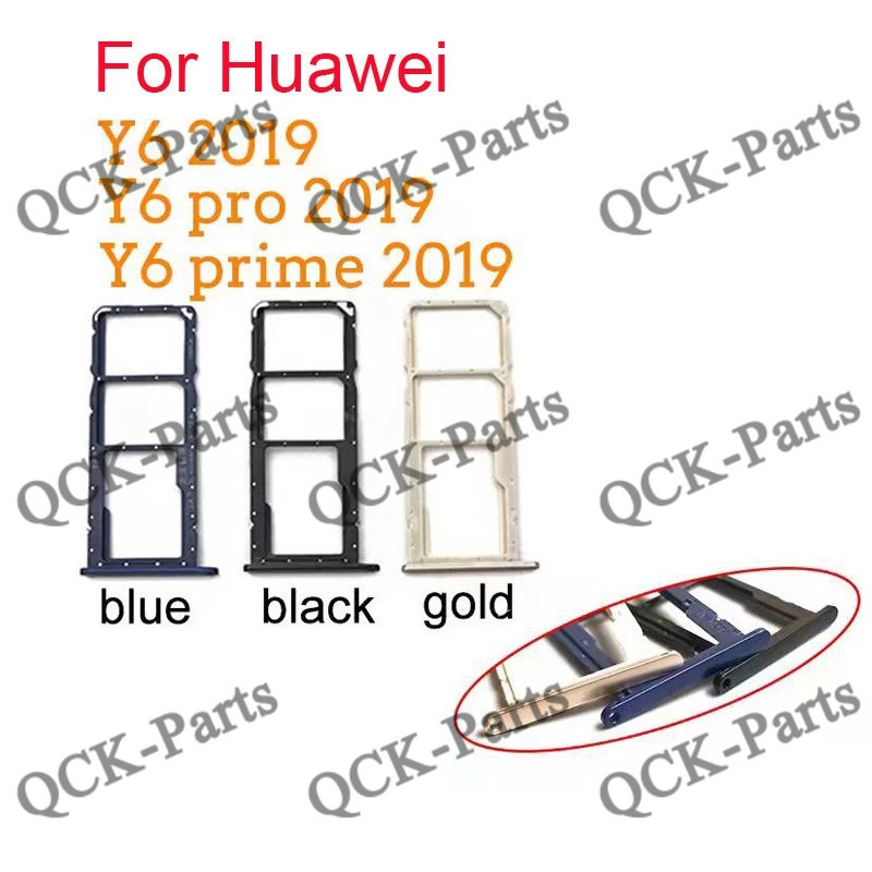 สําหรับ Huawei Y6 Y7 Y9 Pro Prime 2019 ซิมการ์ดถาด SD Slot Holder