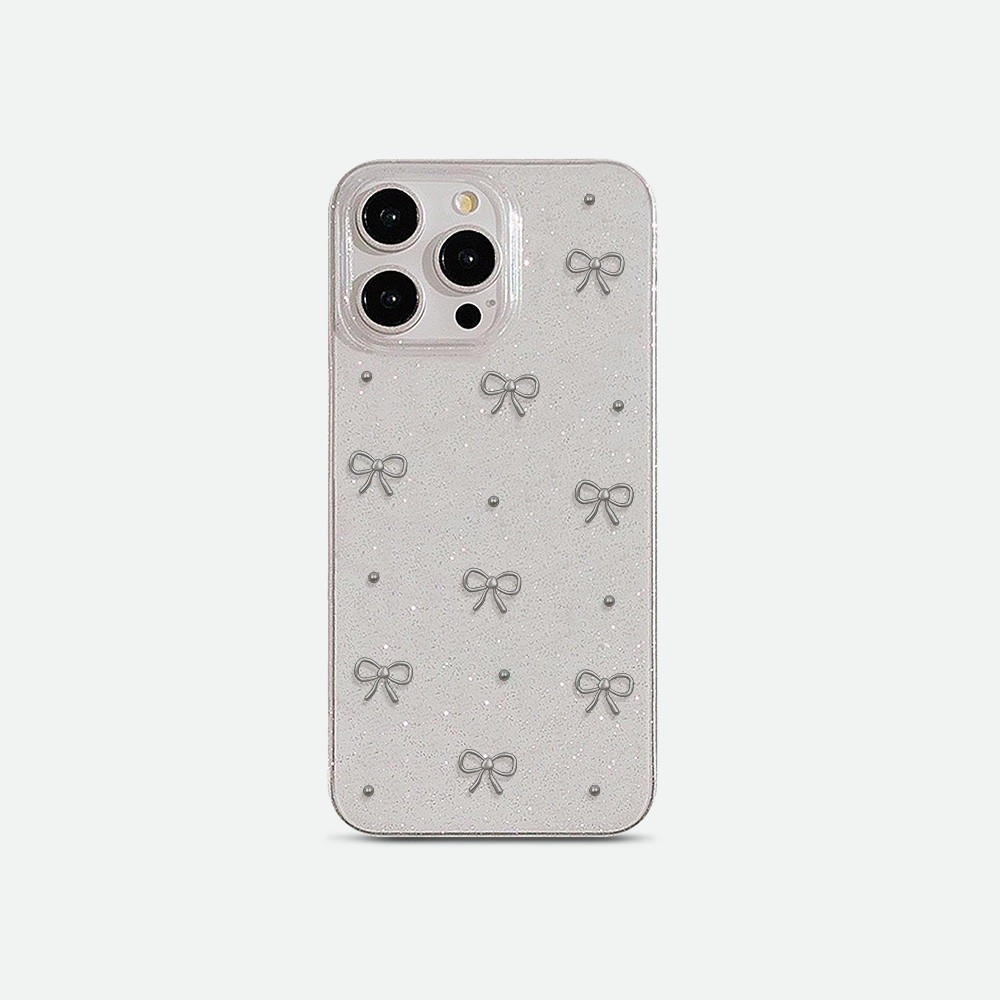 For iPhone กระพริบเคสโทรศัพท์ เคสไอโฟน โบว์เล็กเงางาม 11 13 14 Pro 15 16 Plus 12 16 Pro Max 15 14 PRO MAX X XS MAX - รูปที่ 7